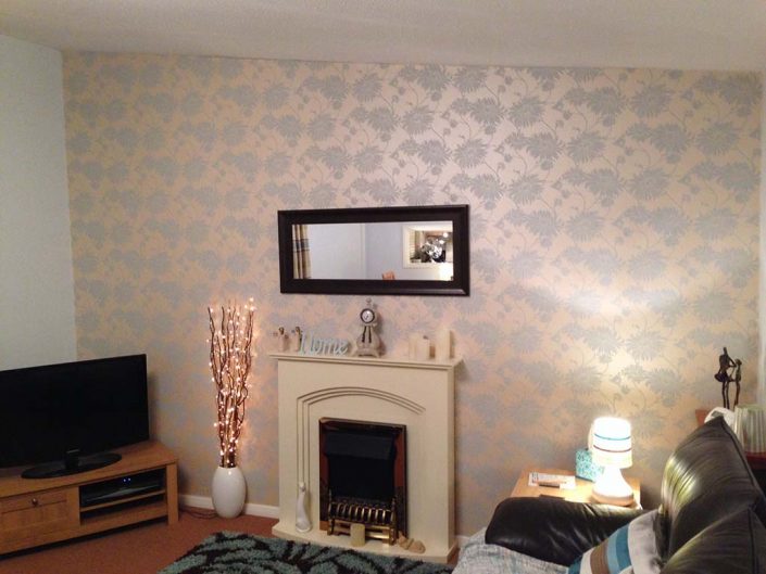 Front room feature wall