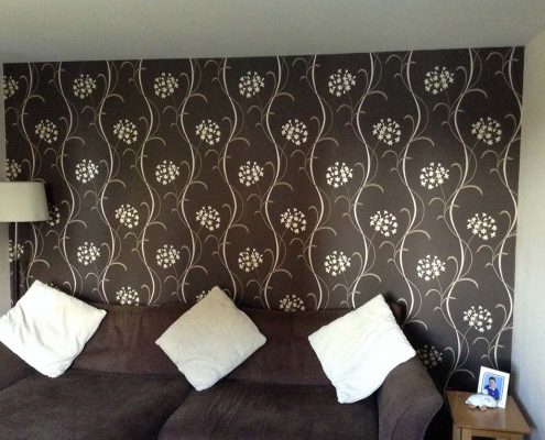 Feature wall in Bridgwater